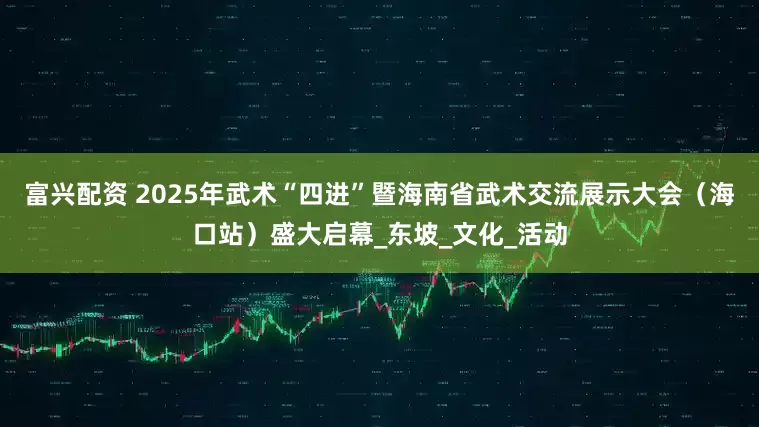 富兴配资 2025年武术“四进”暨海南省武术交流展示大会（海口站）盛大启幕_东坡_文化_活动
