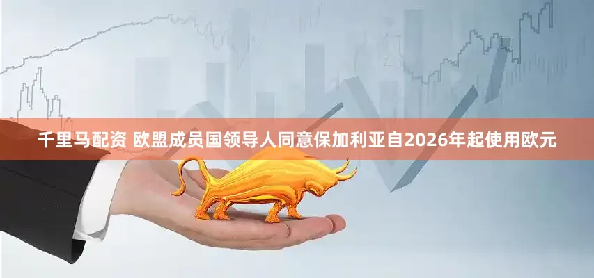 千里马配资 欧盟成员国领导人同意保加利亚自2026年起使用欧元